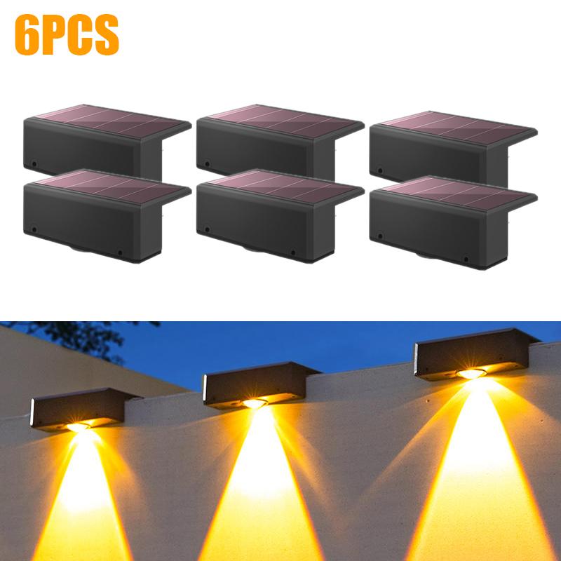 Solar Wall Washing Lamp Waterproof Outdoor LED Wall Light Courtyard Lamp Decorative Balcony Garden