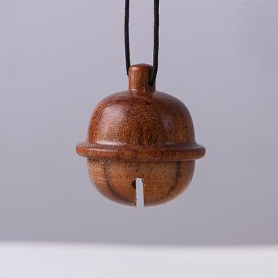 5 sztuk Mini Palisandrowy Rzeźbiony Mały Dzwonek Wisiorek DIY Brelok do Kluczy Naszyjnik Ozdoba Spersonalizowane Drewniane prezenty