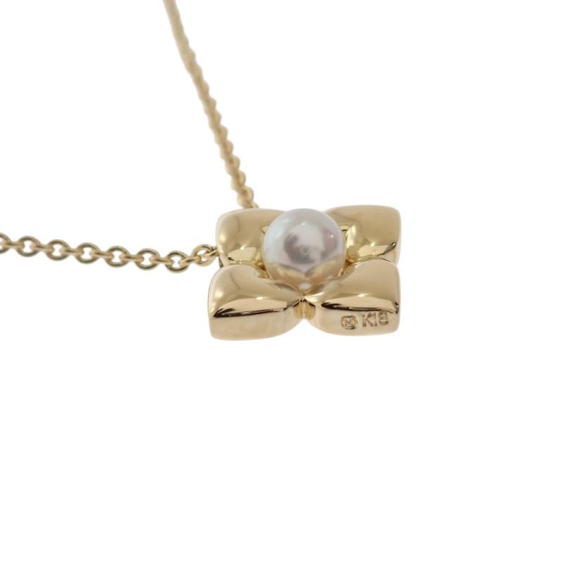 MIKIMOTO Necklace K18 Yellow gold/Pearl Women