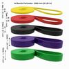 9pcs Thickened Solid Design TPE Resistance Bands Yoga Stretching Bands  Yoga Stretching