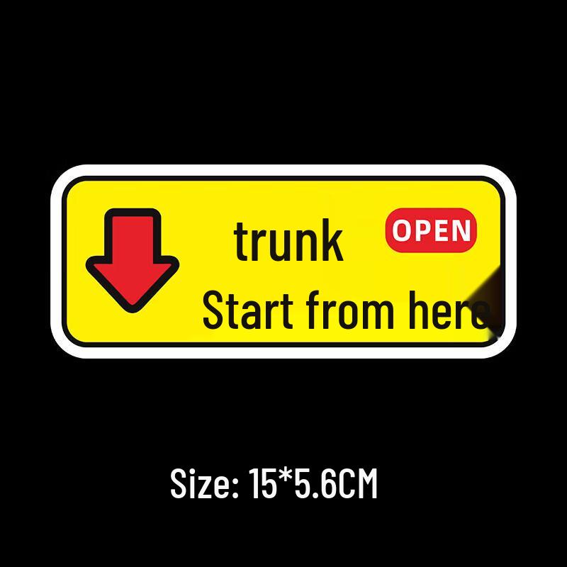 

Moufou Car Electric Tailgate Warning Reflective Stickers