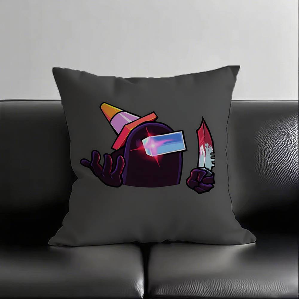 1pc Are You The Impostor Anime Pillow Case Square Bedroom Sofa Leisure Comfort Cushion Car Living Room Home Decoration