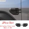 Car Door Handle Bowl / Rearview Mirror / Rear Tail Light Cover Trim For BYD Leopard 5 2024 2025 5D Carbon Fiber Look Accessories