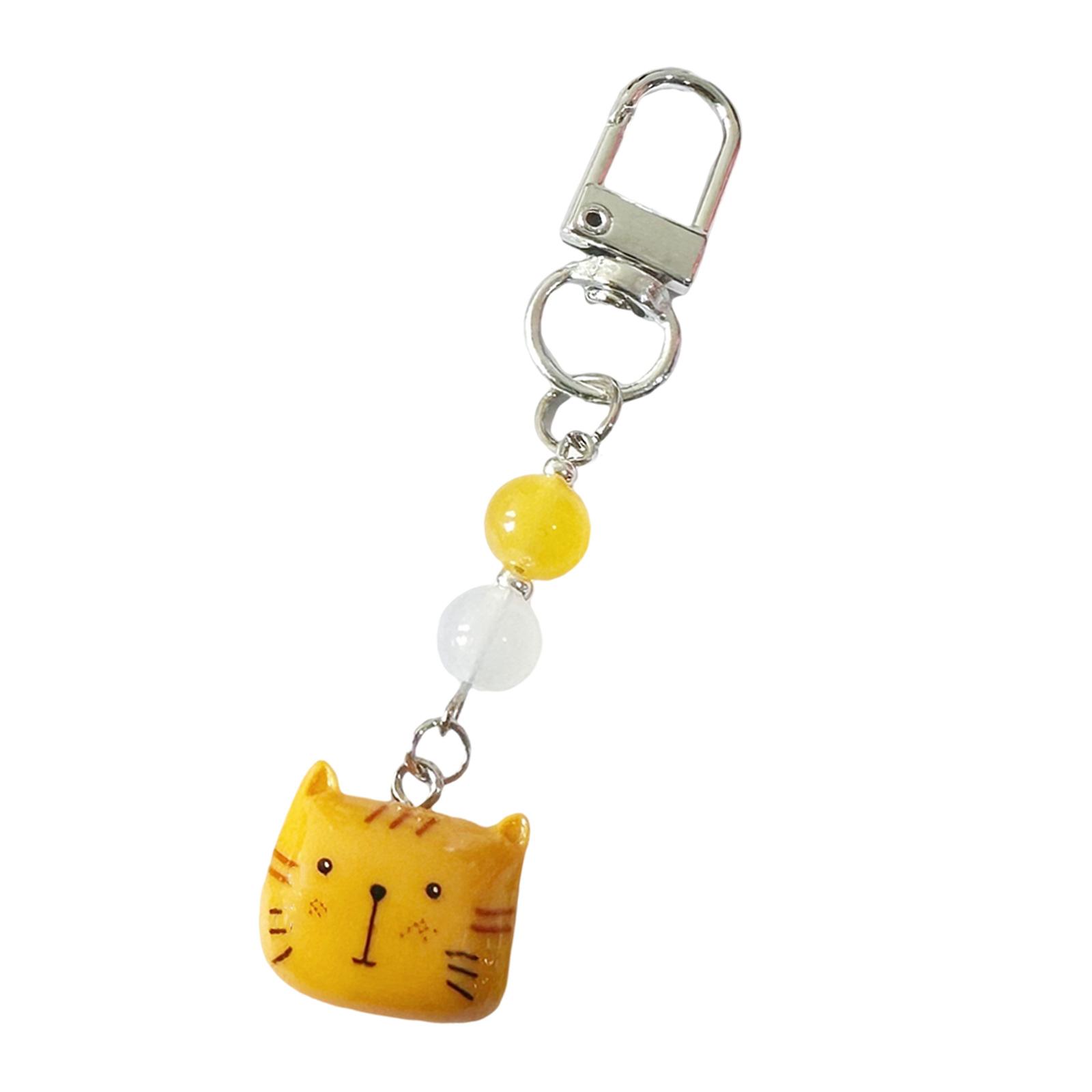 

Adorable Animal Mobile Lanyard Resin And Alloy Animal Pendant Keychain Phone Strap For Fashionable And Safe Use T2 жёлтый