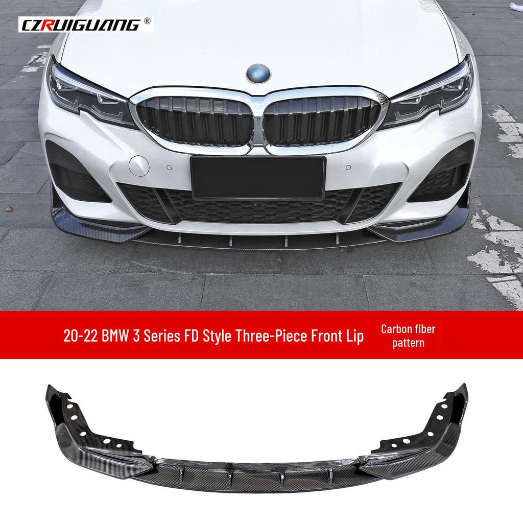Compatible with 20-22 BMW 3 Series G20: Front Splitter, Lip, Rear Spoiler Body Kit, Corner Spoilers.