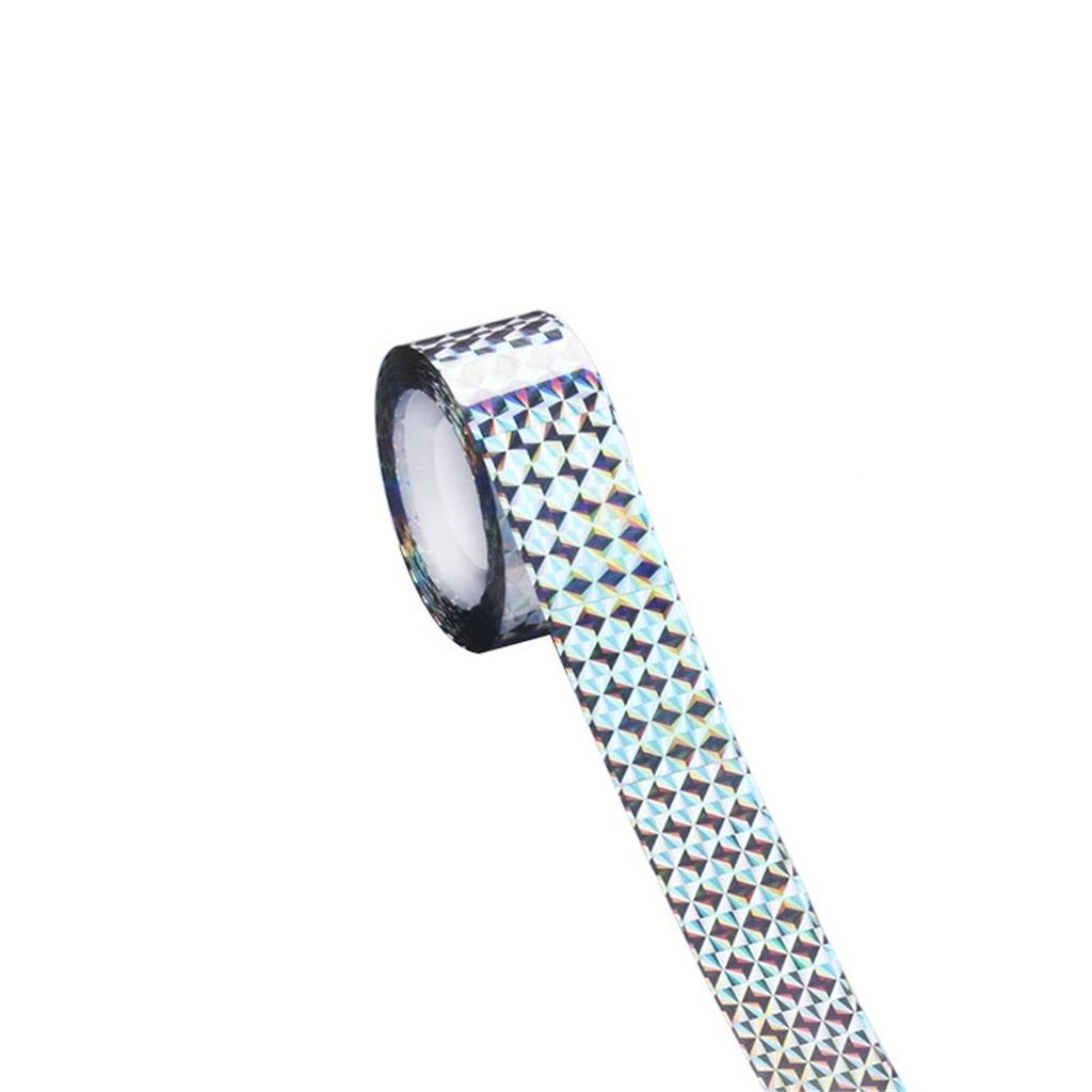 Double-Sided Reflective Bird Scaring Ribbons, Orchard and Garden Bird Strips, Radiation Strips for Protecting Vegetables and