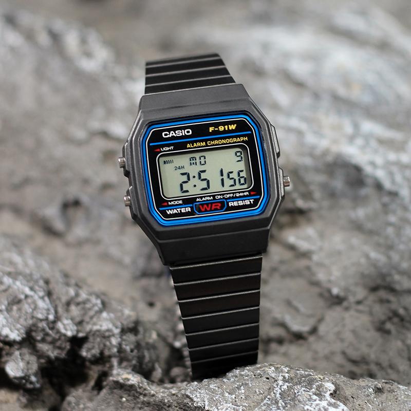 CASIO Unisex Black Watch F-91W-1-