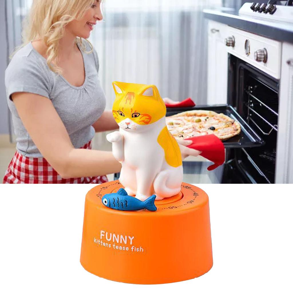 Cute Cartoon Animal Kitchen Mechanical Timer 60 Minute Visual Countdown Timer for Holiday Gifts Cooking Baking Study