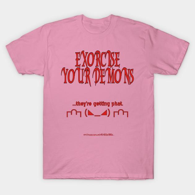 T Shirt Women Exorcise Your Demons Harajuku Print Kawaii Tshirt Summer Short Sleeve Female T-Shirt Top Tee