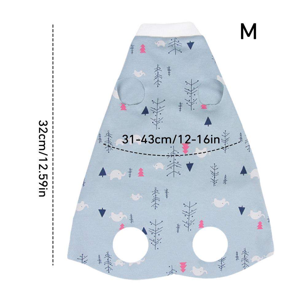 

Відновлювальний костюм для стерилізованої кішки, комбінезон для кішки, зручна альтернатива Е-коміру, післяопераційний костюм для кішки, повний комбінезон для самки синій