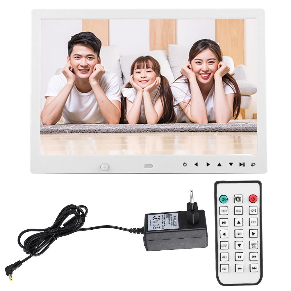 13   Portable 1080P HD Digital Photo Frame Clock Movie Player Album with Remote Controller