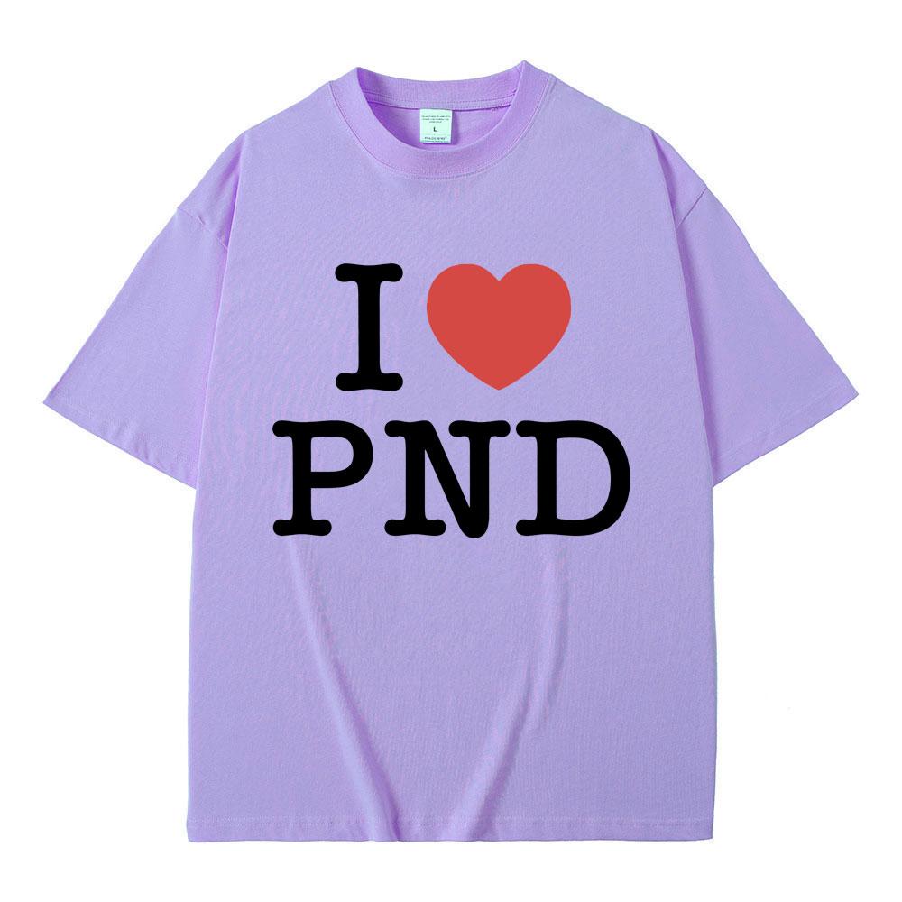 Jag älskar Partynextdoor T-shirt Unisex Hip Hop Vintage Oversized Kortärmad T-shirts Unisex Unisex Casual Ren Bomull T-shirt Fans Gåva