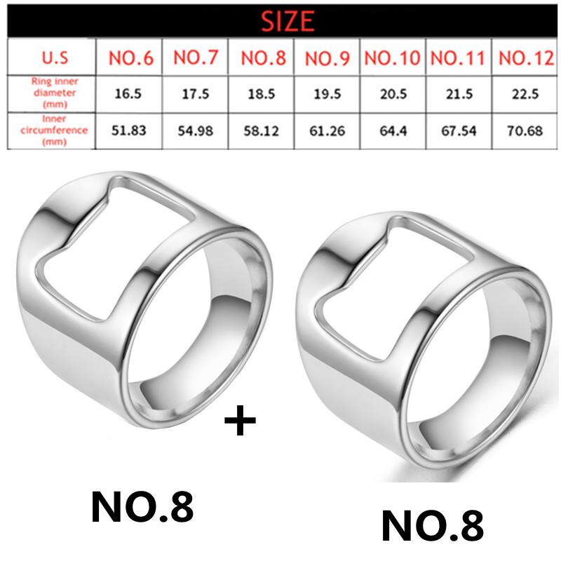 Prstencový otvírák na láhve Prsten 17mm/18mm/19mm/20mm Průměr Otevírací kroužek na pivo Nástroj na otevírání pivních lahví Kuchyňské doplňky Gadgety