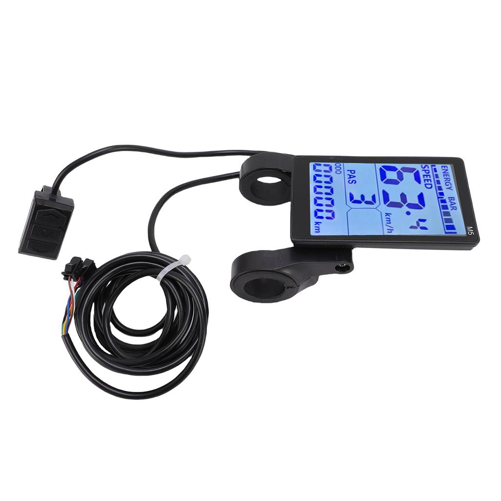 Electric LCD Display Meter M5 Water Proof LCD Display Screen Panel with SM Cable for Electric Bike Scooter