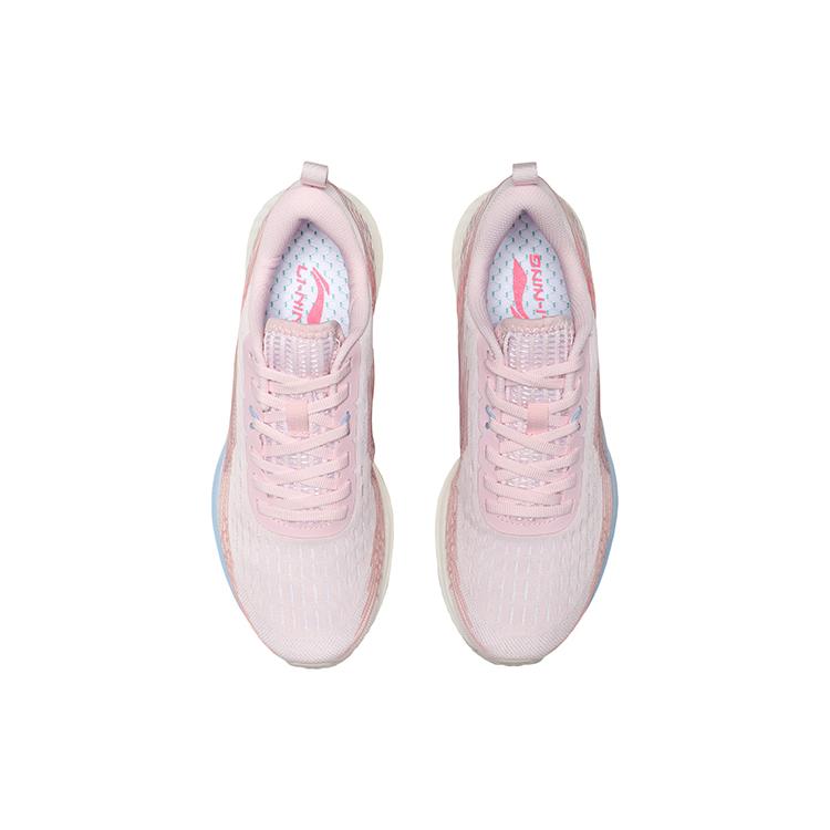 Li Ning Red Hare 4 V2 Slip Resistant Abrasion Resistant Low Top Running Shoes Women's Pink ARMQ012-8