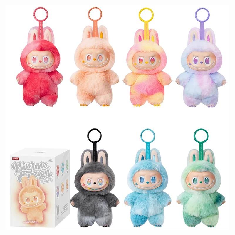 Labubu V1 V2 V3 Energy Series Heartbeat Macaron Enamel Monster Face Blind Box PVC Figurine Desktop Decoration Cute Doll Birthday Gift for Kids