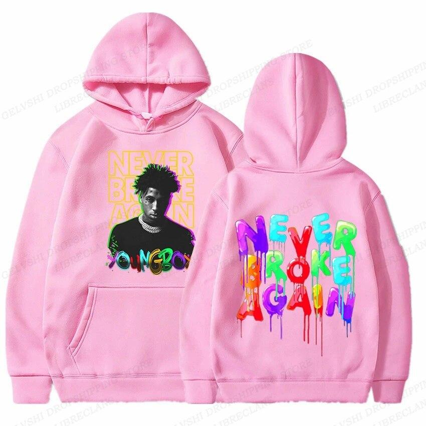 Rapper YoungBoy Hoodie Unisex Fashion Hoodie Never Broke Again Hoodies Sweatshirt Women Sweats Letter Pullovers Clothes Unisex Coats