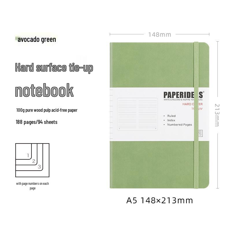 Блокнот PAPERIDEAS A5 в твердой обложке из ПУ кожи с сеткой Dotted Pages