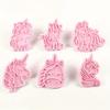 6 Pcs/set Cookie Cutters Plastic 3D Cute Cartoon Pressable Biscuit Mold Cookie Stamp Kitchen Baking Pastry Bakeware