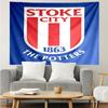 Stoke City F.C. Tapestry, Wall Hanging Tapestry, Pattern Tapestry for Dorm Bedroom Living Room Wall Art Photography Backdrop