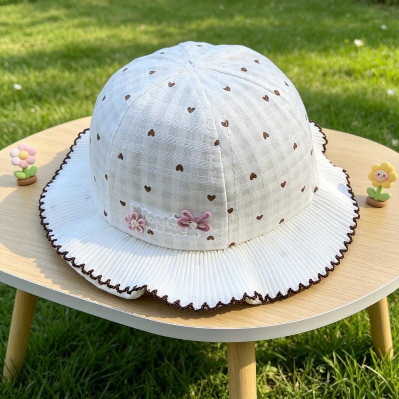 Baby Summer Sun Hat With Adjustable Breathable Fabric For Kids Protection