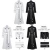 Medieval Mission Clergy Costume For Stage Performance With High Collar For Adults