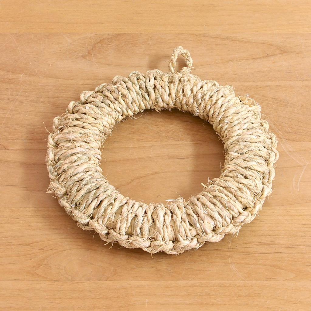 Matsunoya Straw Pot Holder Made In Japan (Medium Approx. 18.5cm) /