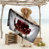 Footballer Ground Beach Towel Super Soft Microfiber Quickdry Fabric Comfortable Lightweight