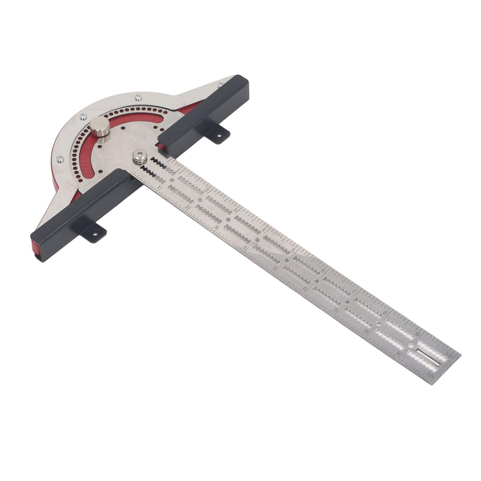 

Линейка для измерения кромок по дереву, 10 дюймов, нержавеющая сталь, многоугольная, с 2 ручками, плотницкая линейка