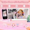 Smart Phone für Mädchen, Kleinkindspielzeug für 3-10 Jahre, Touchscreen HD Dual-Kamera Kinderspielzeug Telefon mit Musikplayer, Spielen, 16GB SD-Karte, Weihnachten Geburtstag