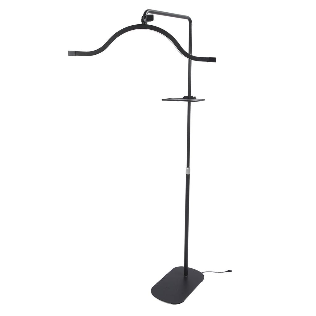 Floor Half Moon Light 29inch Rotating Hd 45W 3200K5600K Height   with Phone Clip Half Moon Lamp for Buty Skincare