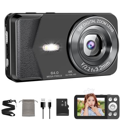 QZTCAMERA 4K Digital Cable Smartphone Large 18x Digital Loop LED USB Webcam Suitable for School Tripod Japanese Instruction Manual 32GB Card Model A59