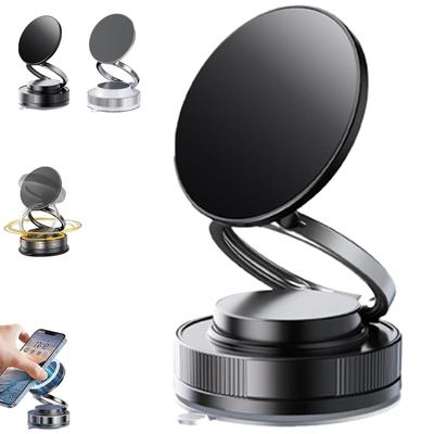 Regulowany o 360° magnetyczny uchwyt na telefon z przyssawką, Ulepszony składany magnetyczny uchwyt samochodowy na telefon, Do samochodu/siłowni/lustra/pod prysznic