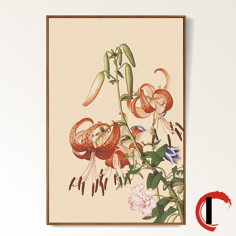 

HD животное птица холст картина весна персик цветок картина китайский стиль печать плакатов гостиная украшения дома стены 30X40cm Unframed