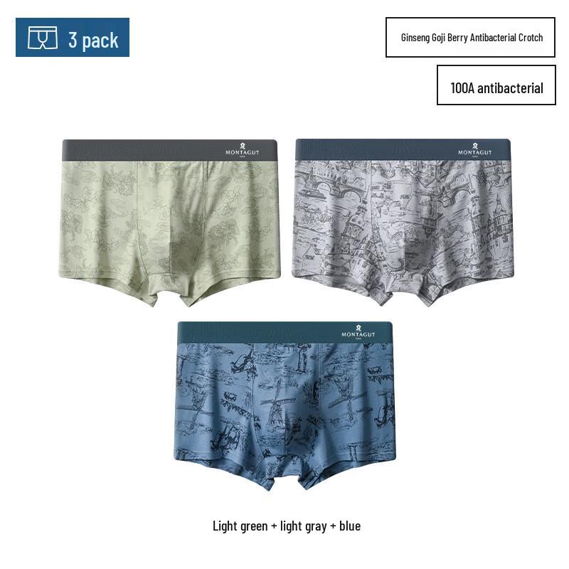 Montagut Men's Pure Cotton Boxer Briefs