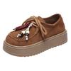 Retro Platform Heightening Loafer Single Shoes Women's Early Autumn New Fashion Versatile Small All-inclusive