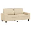 Vidaxl 2-Osobowa Sofa, Kremowa, 140 Cm, Tapicerowana Tkaniną