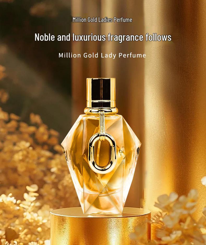 Women's Golden Million Perfume: Long-lasting Floral Woody Scent, Fresh Niche Fragrance