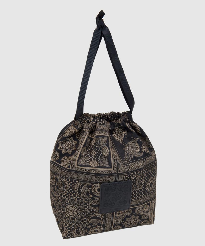 Maia Drawstring Pouch - Beige Bk