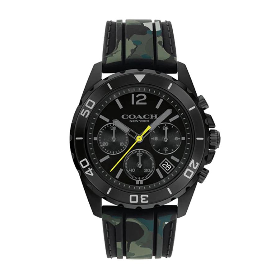 Мужские часы Kent Chronograph Camo с каучуковым ремешком – 14602567 чёрный