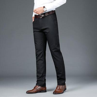 Herren Hose aus Bambusfaser, knitterarm, für Business Casual