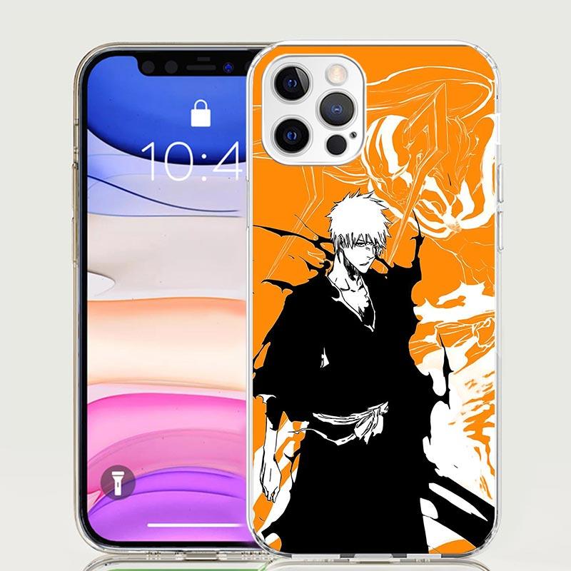 

Kurosaki Ichigo Bleach Phone Case for Apple iPhone 17 Air 16 15 Plus 14 + 13 Mini 12 11 Pro Max 7 8 SE 16Max Soft Shell Cover Co iPhone 14 Pro Max