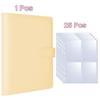 A5 Kpop Photocard Binder with 25 pages 4-Pocket Card Collector Album with 200 Card Slots PU Leather Cover Organizing Cards