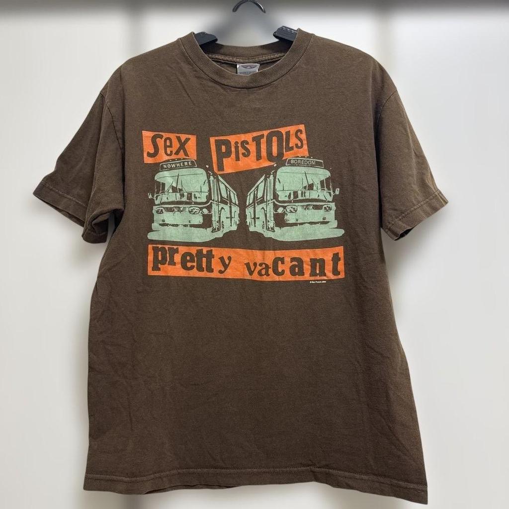 Sex Pistols Pretty Vacant T-shirt London Bus Print Vintage Band Tee