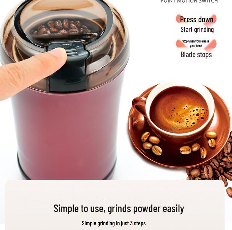 Multifunctional Electric Grinder for Grains, Coffee Beans, and Herbal Powder