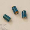 Flower glaze blue ceramic beads loose beads handmade DIY necklace accessories material beads