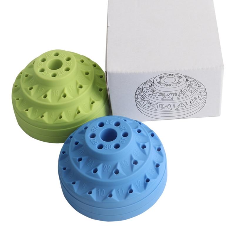 Plastic Rotating Tool Box Rotary Bur Holder for Tool Organization and Easy Cleaning Screwdriver Rotating Storage Box