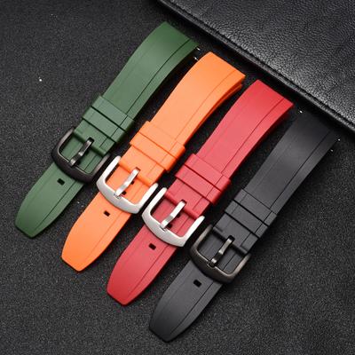 Watchband Quality Rubber Watch Strap 18mm 20mm 22mm 24mm Sport Watchband Black Green Wristband With Quick Release Spring Bar