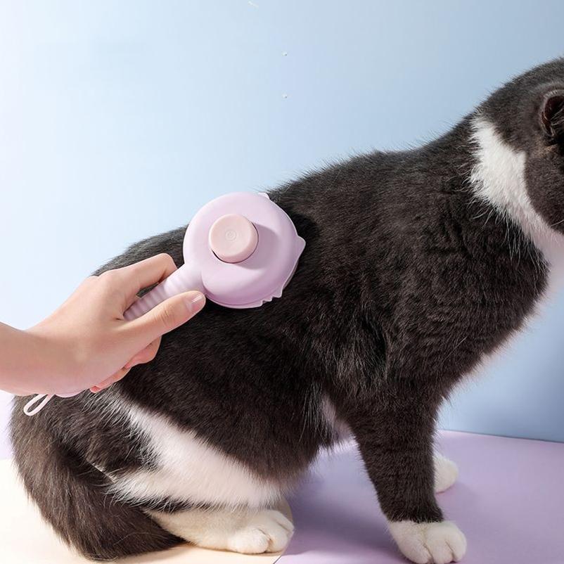 New cute Cat Needle comb One-touch hair removal beauty Needle comb cat massage comb to remove floating hair pet comb
