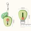 2pcs Mini Fruit Grater Avocado Shape Fruit Peeling Cutter Keychain Practical Fruit Peeler  Outdoor